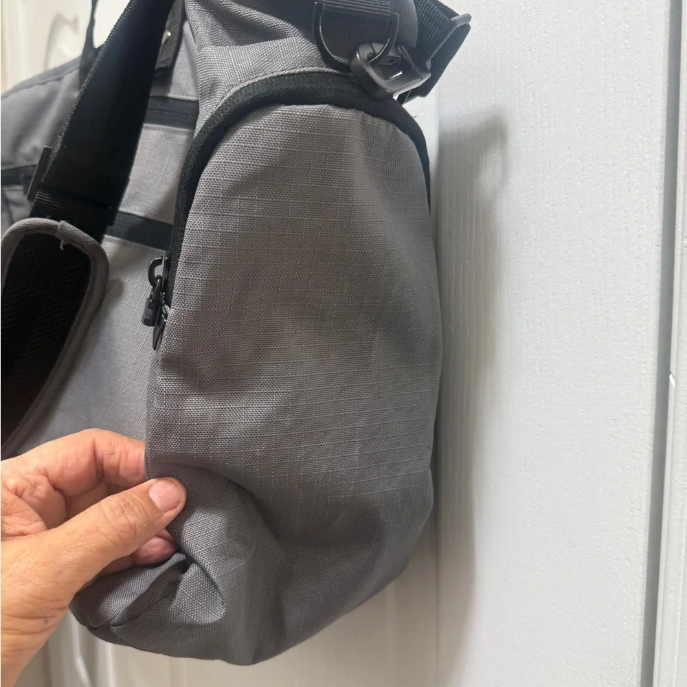 Nylon duffle bag, weekender/travel bag Lands' End Gray Duffel Bag for Men